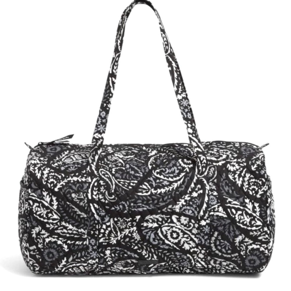 Vera Bradley Large Traveler Duffel Bag in Paisley Noir